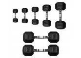 Гантель 45кг Perform Better Rubber Encased Hex Dumbbells 4137-45\BK-45-00