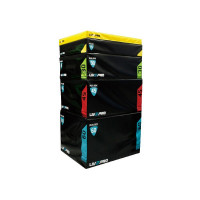 Плиометрический бокс Live Pro Soft Plyometric Box LP8151-L 91,4x76,2x45,7 см, черный/красный