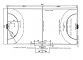 Разметка игрового поля гандбол