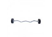 Фиксированная кривая штанга Live Pro Ez Curl Urethane Barbells LP8011-25 25кг