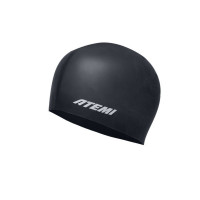 Шапочка для плавания Atemi kids silicone cap Deep black KSC1BK черный