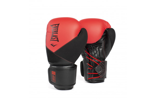 Перчатки тренировочные Everlast Protex PU 16oz P00003368 красный\черный 600_380