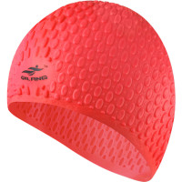 Шапочка для плавания силиконовая Bubble Cap (красная) Sportex E41535