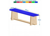 Скамейка для детского сада полумягкая 1000 мм Dinamika