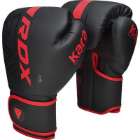 Перчатки тренировочные RDX BGR-F6MR-14OZ черный\красный матовый