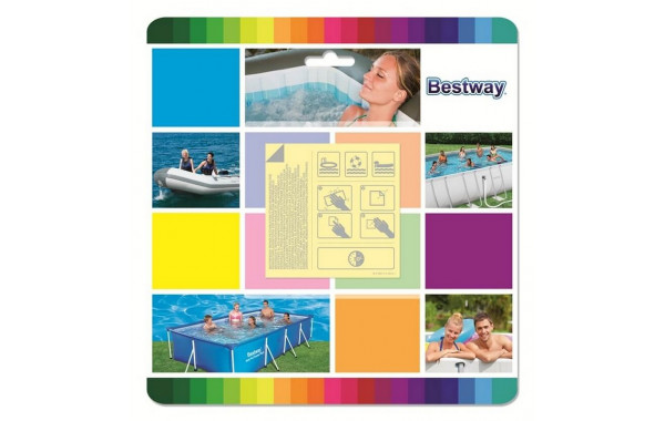 Ремкомплект Bestway водостойкий, самоклеющиеся заплатки 62091 10шт 600_380