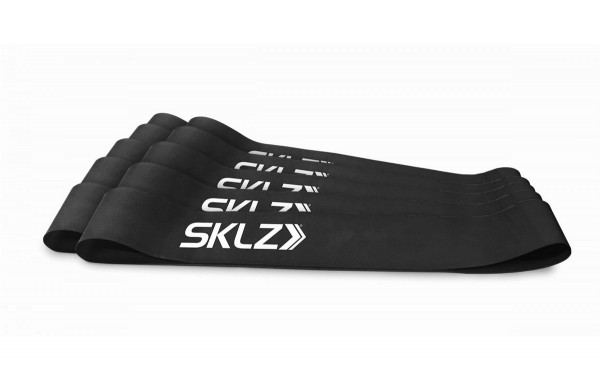 Черные эластичные ленты сопротивления SKLZ Mini Bands Black, набор из 10 шт APD-MBBLOK-001 600_380