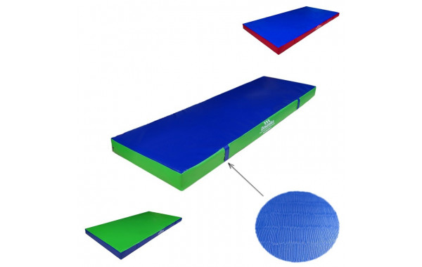 Мат гимнастический 200х50х10см винилискожа-антислип (холлослеп/холлофайбер) Dinamika ZSO-001321 600_380