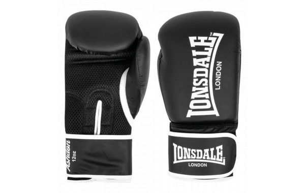 Перчатки тренировочные 14oz Lonsdale Ashdon 160011 14 BK черный 600_380