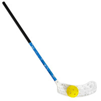 Клюшка для флорбола Realstick Kidscamp MR-KF-KC65L, 65см, +мяч, левый крюк, композит, чер-син