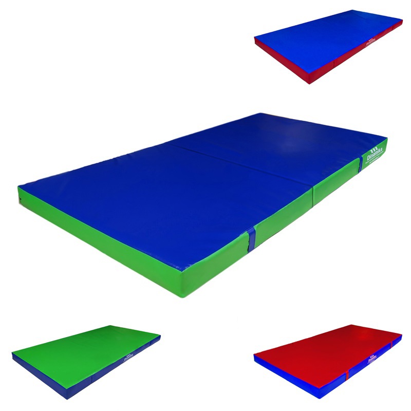Мат гимнастический 200х100х10см винилискожа складной в 2 сложения (ппу) Dinamika ZSO-001266 800_800