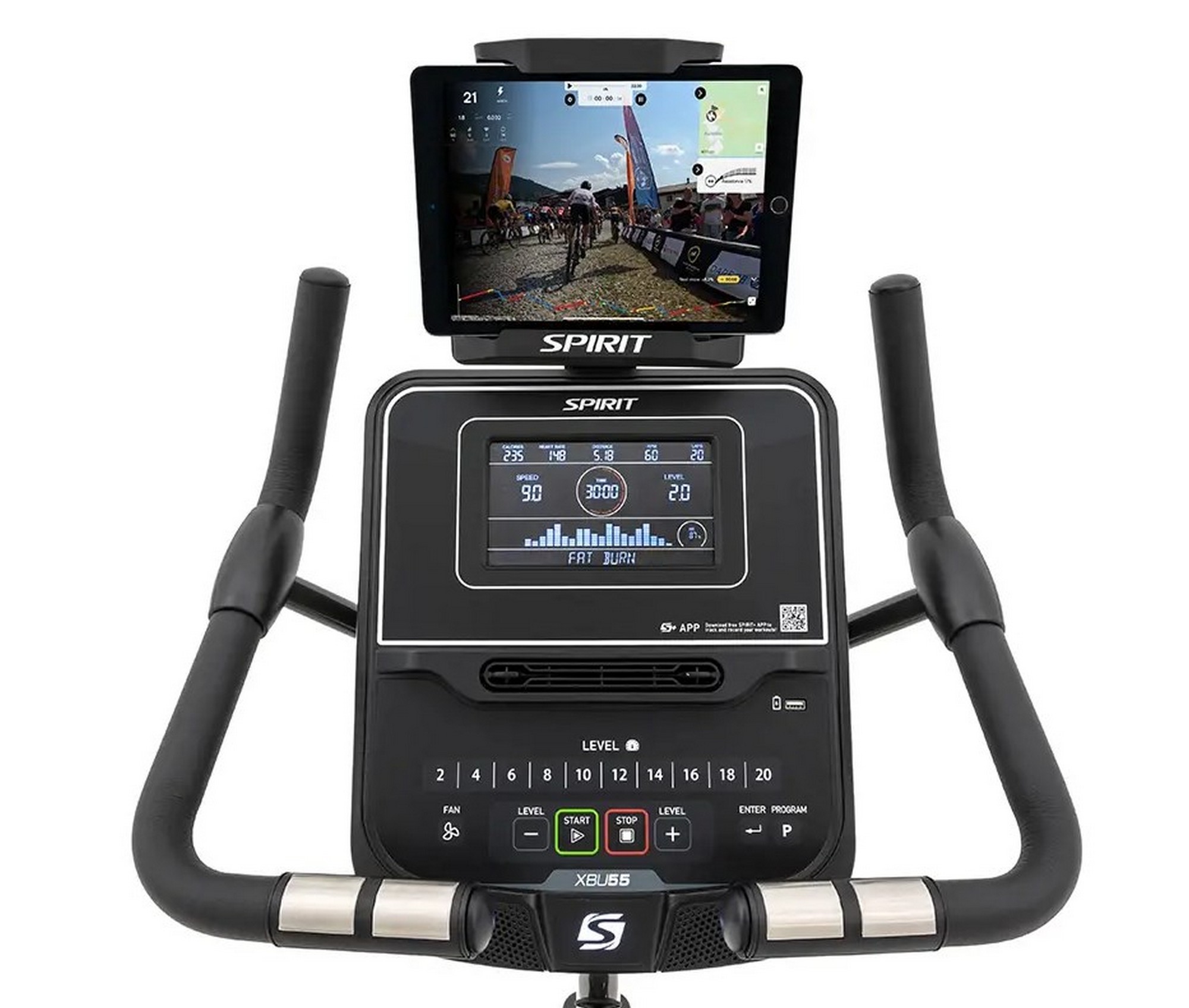 Велотренажер Spirit Fitness XBU55 Black 2000_1696