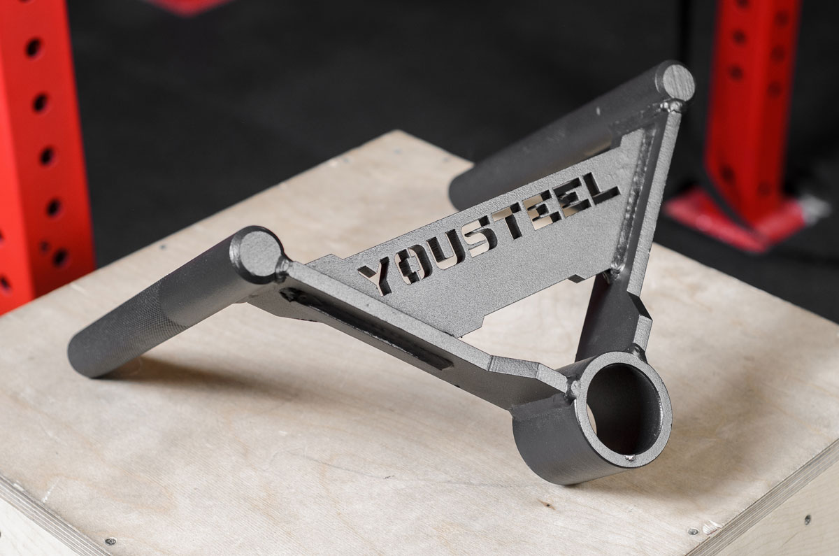 Ручки длинные средний хват для для тяги грифа YouSteel Hard черный 1200_795