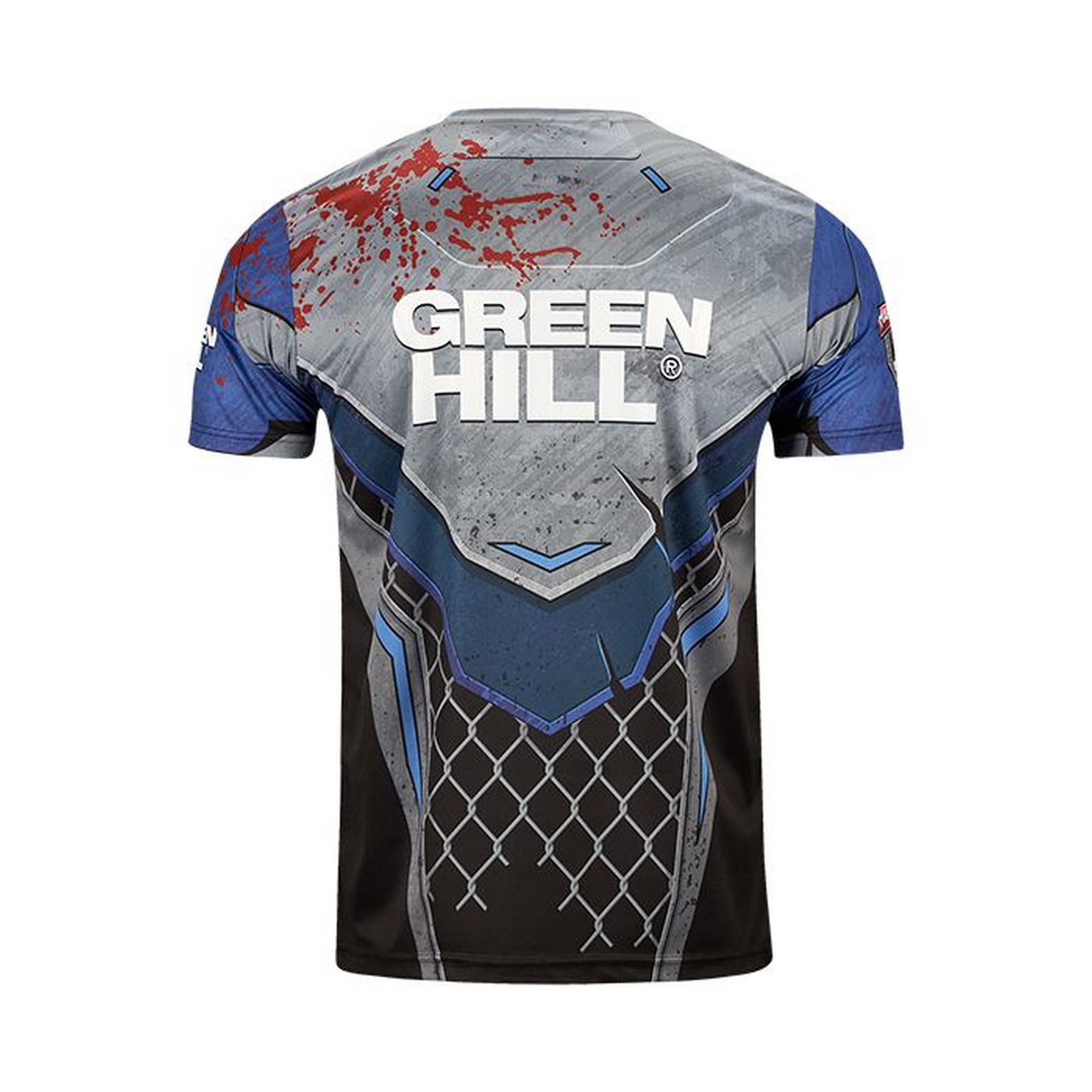 Футболка Green Hill Hardcore MMA TSH-10570 сине-черный 2000_2000