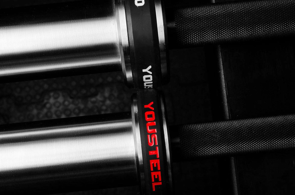 Гриф YouSteel Training Bar XF-20, 20кг, длина 2200мм, D28мм, bushing, черный оксид + хром 981_650