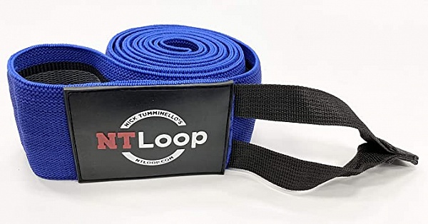 Тканевый амортизатор Perform Better NT Loop-Burn 1239-02-Blue-Burn+\BL-00-00 127 х 7,5 см, низкое сопротивление, до 30 кг, синий, черный 600_314