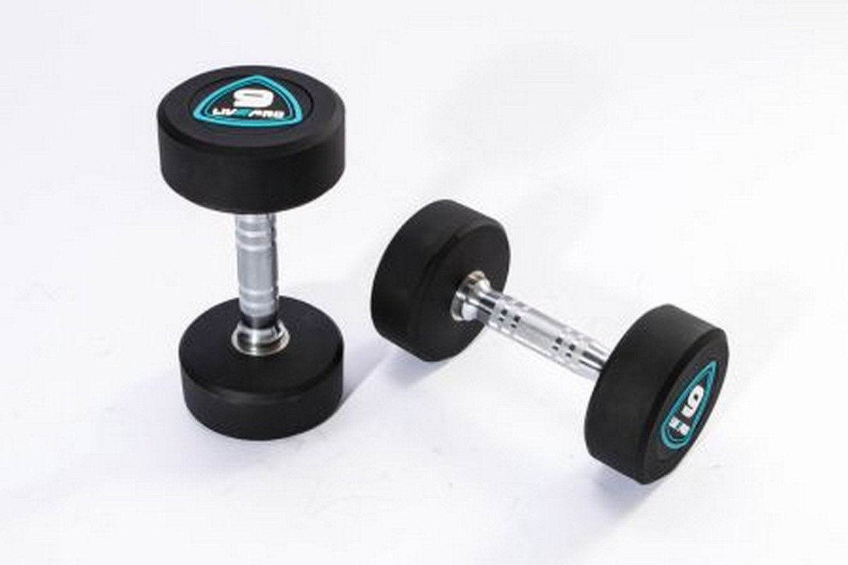 Гантели в уретане 3 кг Live Pro Studio Dumbbells LP8075-03 1200_800