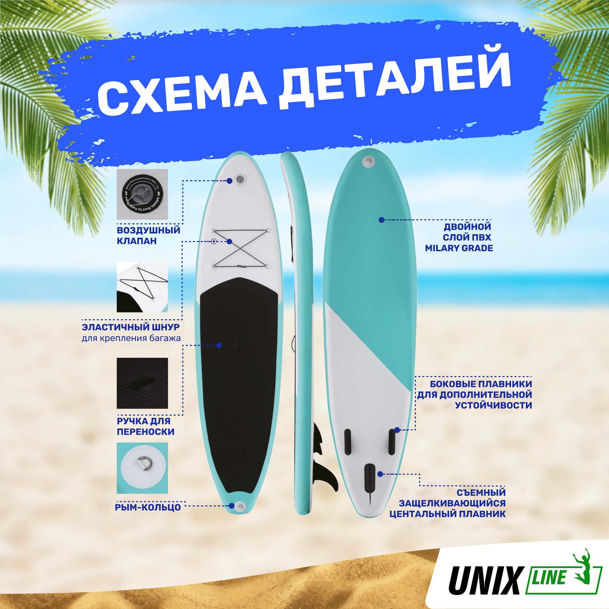 SUP-борд Unix Line Calm Lake (300 cm) SUPUCL30 2000_2000