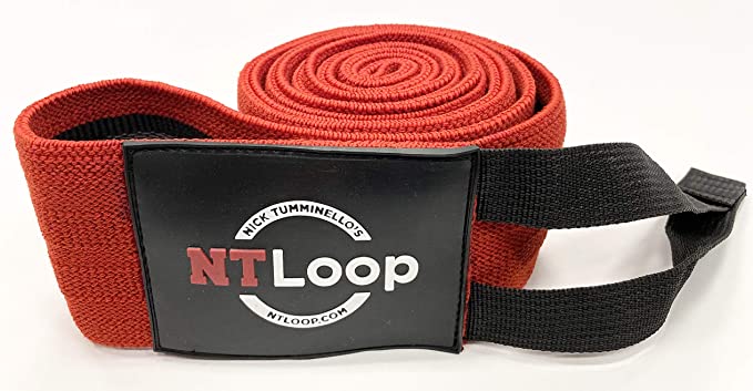 Тканевый амортизатор Perform Better NT Loop-Burn 1239-01-Red-Burn\RD-00-00 127 х 7,5 см, низкое сопротивление, до 20 кг, красный/черный 679_353