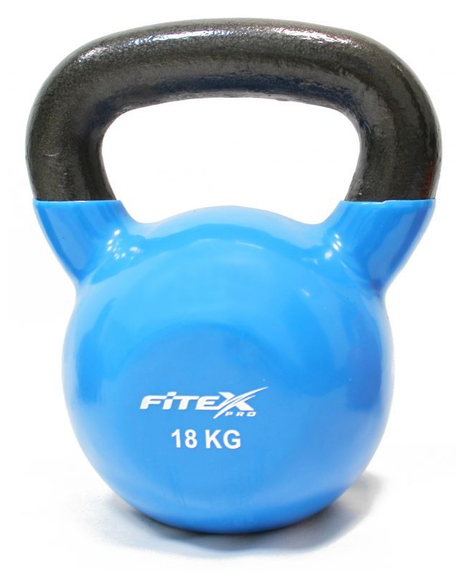 Гиря в виниловой оболочке 18 кг Fitex Pro FTX2201-18 639_800