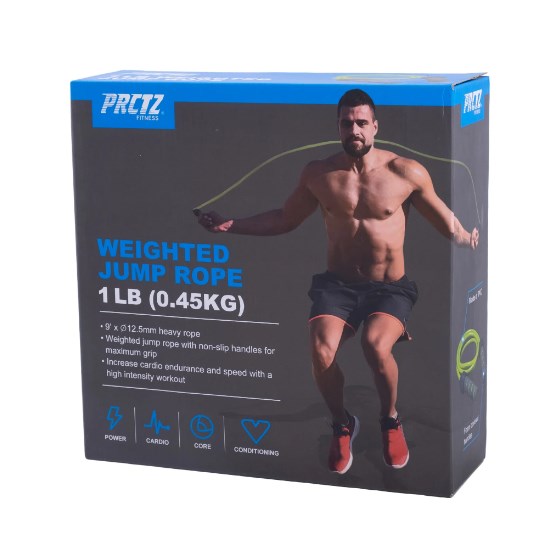 Скакалка утяжеленная PRCTZ WEIGHTED JUMP ROPE, 0.45 кг PF2360 556_556