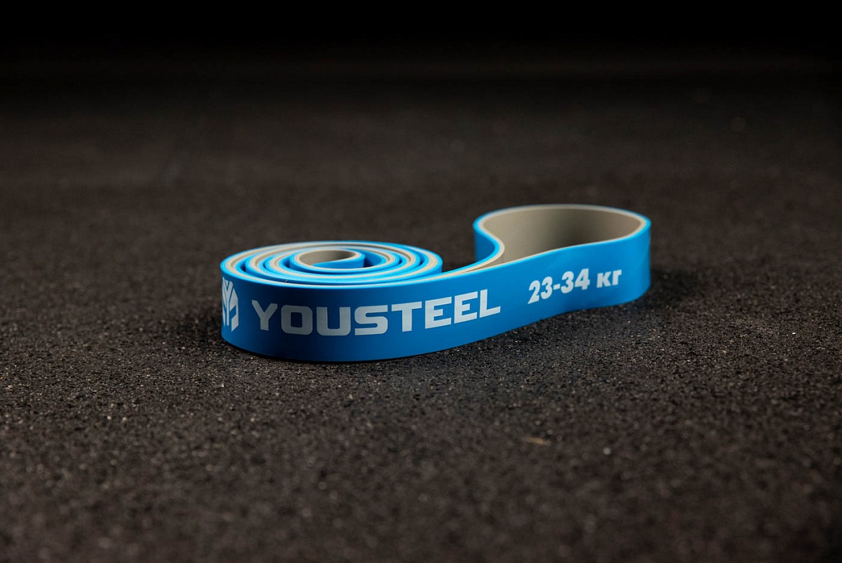 Петля двухцветная YouSteel 32мм, серый+голубой 1197_800