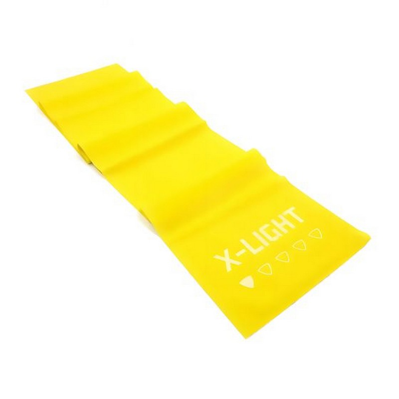 Ленточный амортизатор Live Pro Latex Resistance Band LP8415-XS-YE минимальное сопротивление, желтый 800_800