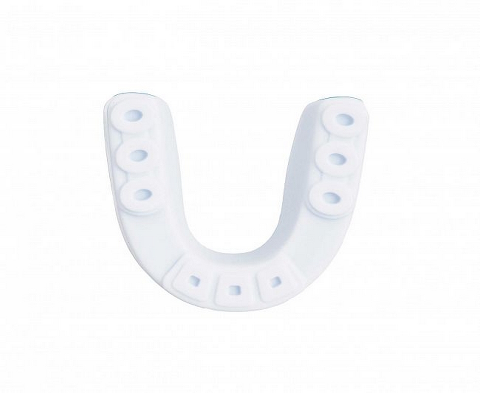 Капа одночелюстная Clinch Shield Double Layer Mouthguard C512 бело-синий 976_800