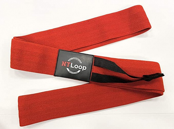 Тканевый амортизатор Perform Better NT Loop-Burn 1239-01-Red-Burn\RD-00-00 127 х 7,5 см, низкое сопротивление, до 20 кг, красный/черный 600_445