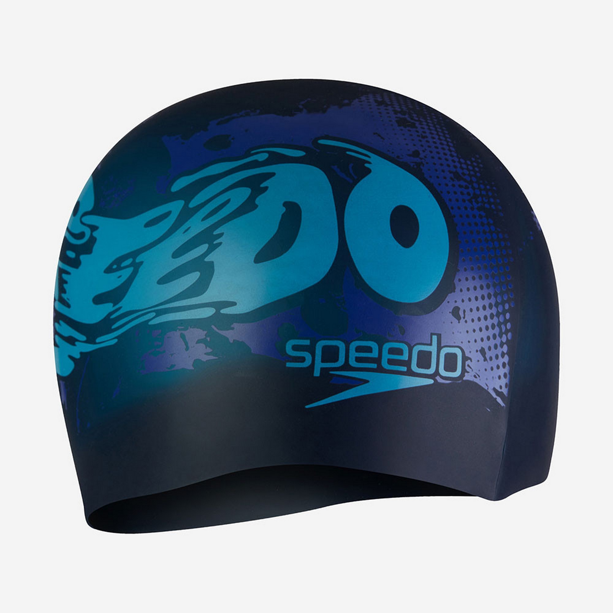 Шапочка для плавания детская Speedo Boom Silicone Cap Jr 8-0838615954 синий 2000_2000