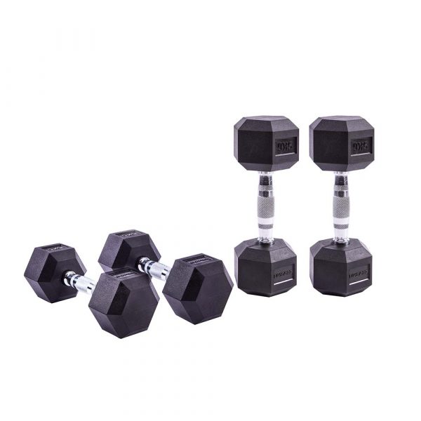 Гексагональные гантели 12,5кг Live Pro Hex Dumbbell LP8005-12.5, пара 600_600