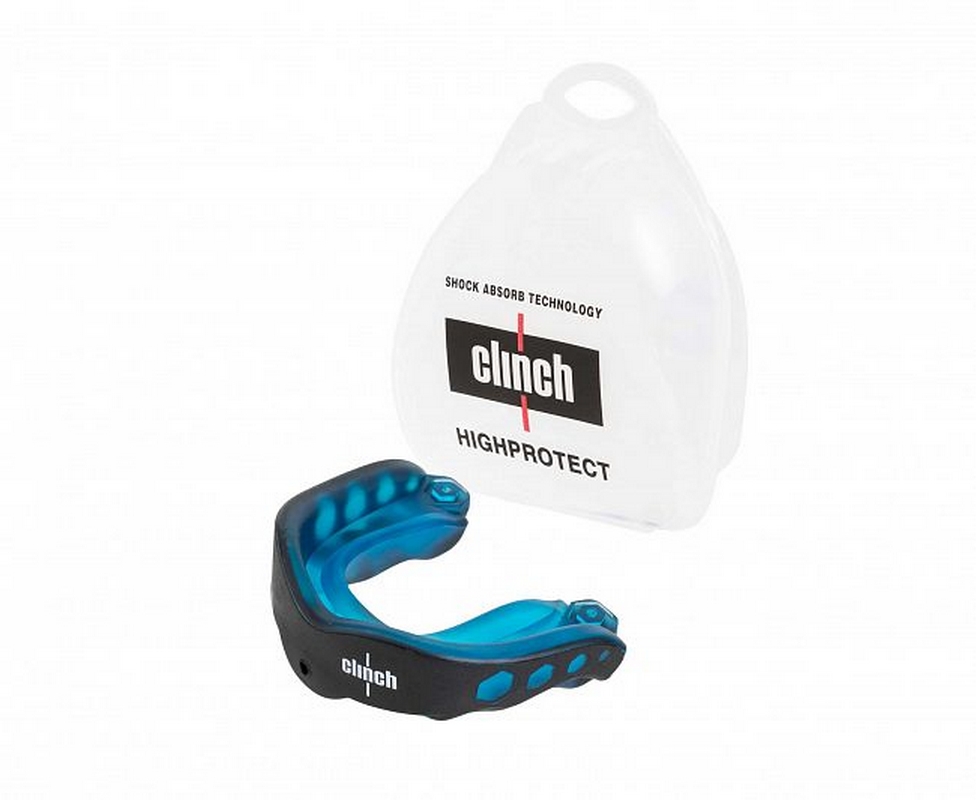 Капа одночелюстная Clinch Pro Triple Layer Mouthguard C515 черно-синий 976_800