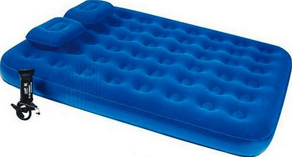 Надувной матрас Bestway Flocked Air Bed With Air Pump(Queen) 203х152х22 см 67374 1111_600