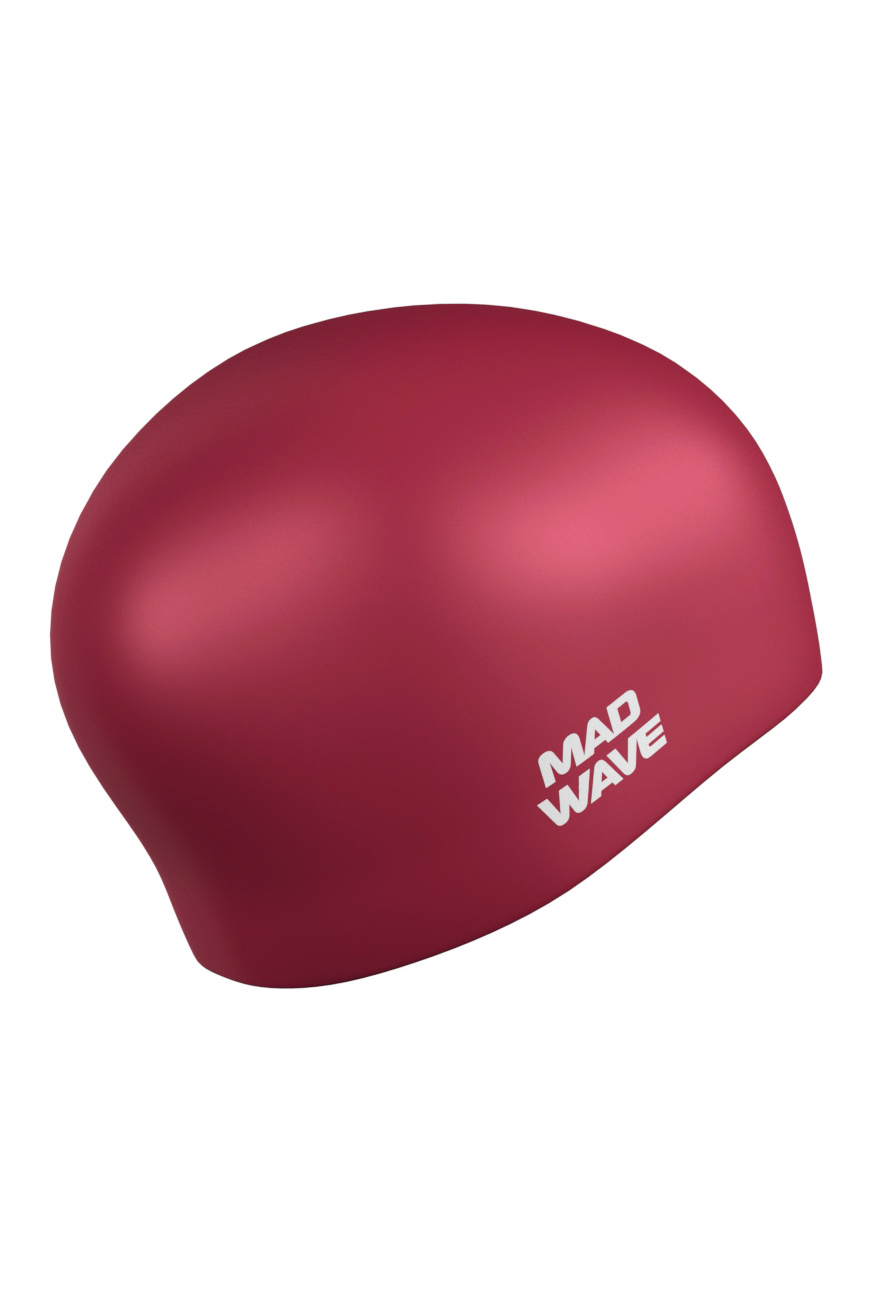 Силиконовая шапочка Mad Wave Long hair silicone M0511 01 0 25W бордовый 870_1305