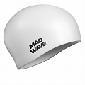 Силиконовая шапочка Mad Wave Long hair silicone M0511 01 0 02W белый 120_120