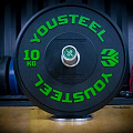 Диск 10кг YouSteel Traning PRO черный 120_120