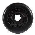 Диск обрезиненный d31мм MB Barbell MB-PltB31-2,5 2,5 кг черный 120_120