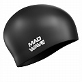 Силиконовая шапочка Mad Wave Long hair silicone M0511 01 0 01W черный 120_120